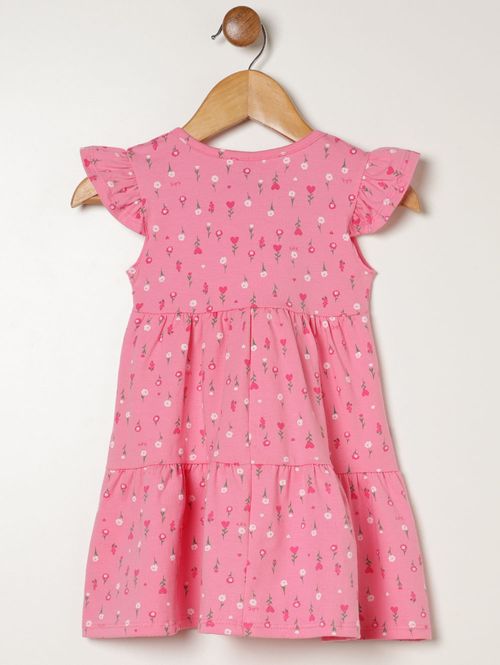 Vestido Cotton Infantil Para Bebê - ROSA