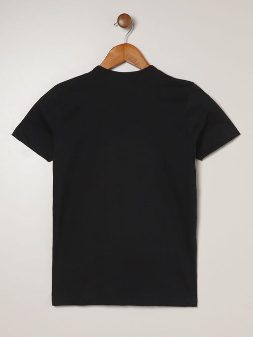 Camiseta Manga Curta Juvenil Para Menino - PRETO