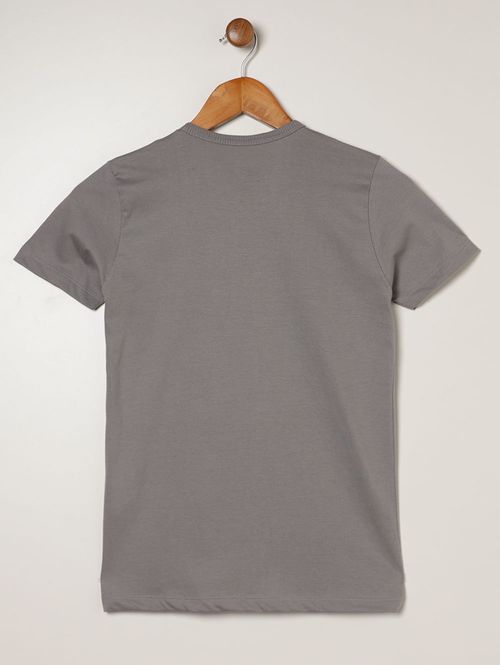 Camiseta Naruto Manga Curta Juvenil Para Menino- CINZA