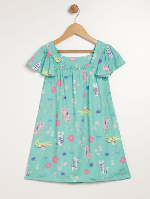 Vestido Infantil Para Menina - VERDE