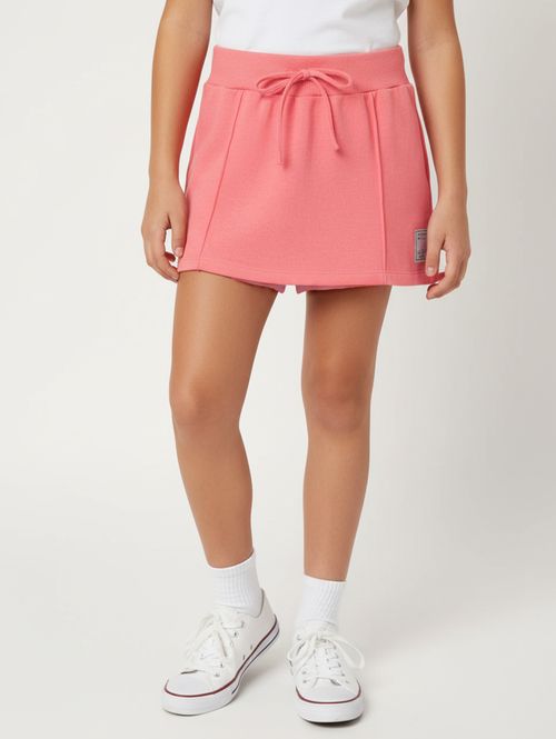 Short Saia Moletinho Juvenil Para Menina - SALMAO