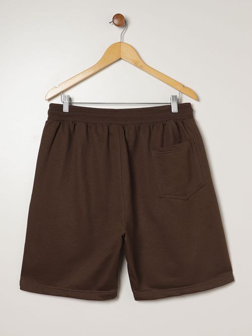 Bermuda Moletinho Plus Size Masculina MARROM