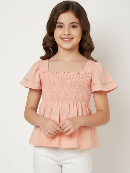 Blusa Ciganinha Lastex Juvenil Para Menina - SALMAO