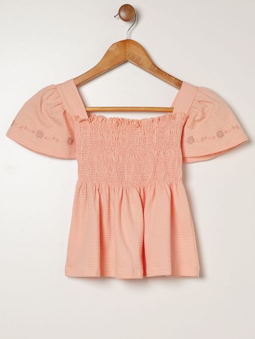 Blusa Ciganinha Lastex Juvenil Para Menina - SALMAO