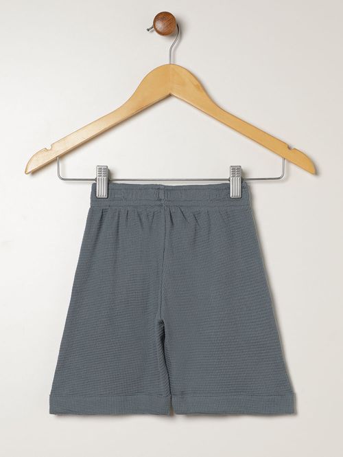 Bermuda Malha Infantil Para Menino - CINZA