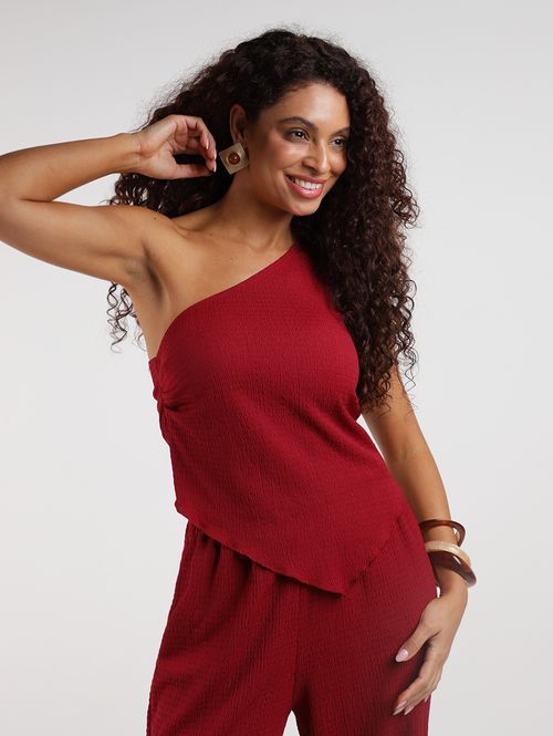 Blusa Ombro Só Autentique Feminina VERMELHO
