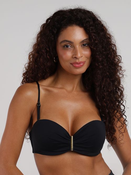 Biquíni Top Tomara Que Caia  Feminino PRETO