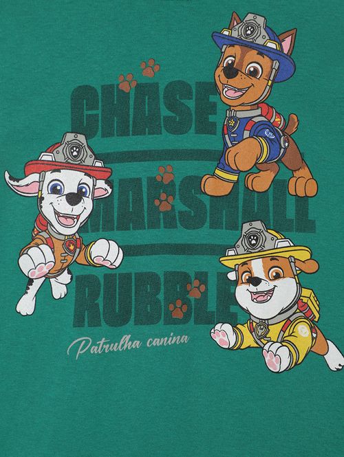 Camiseta Patrulha Canina Infantil Para Menino - VERDE
