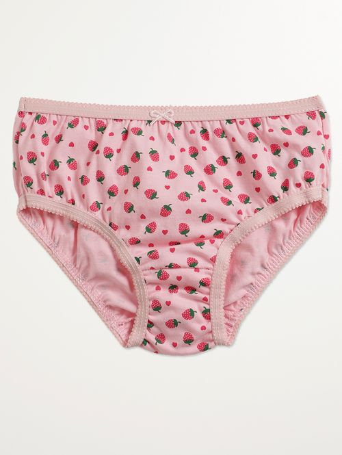 Calcinha Estampada Infantil Para Menina - ROSA CLARO