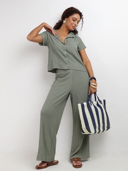 Camisa Malha Burbujas Autentique Feminina VERDE