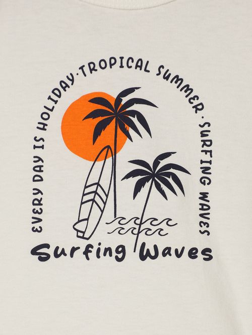 Conjunto Curto Infantil Para Menino - BEGE