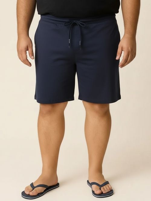 Bermuda Malha Plus Size Masculina MARINHO