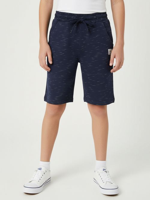 Bermuda Moletinho Juvenil Para Menino - MARINHO