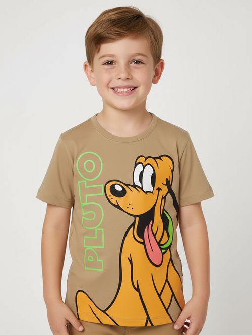 Camiseta Estampada Infantil Para Menino - CARAMELO