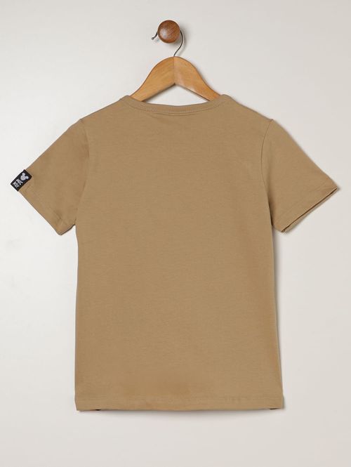Camiseta Estampada Infantil Para Menino - CARAMELO