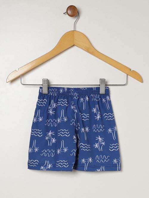 Bermuda Estampada Infantil Para Menino - MARINHO