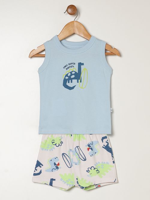 Conjunto Curto Infantil Para Bebê - AZUL