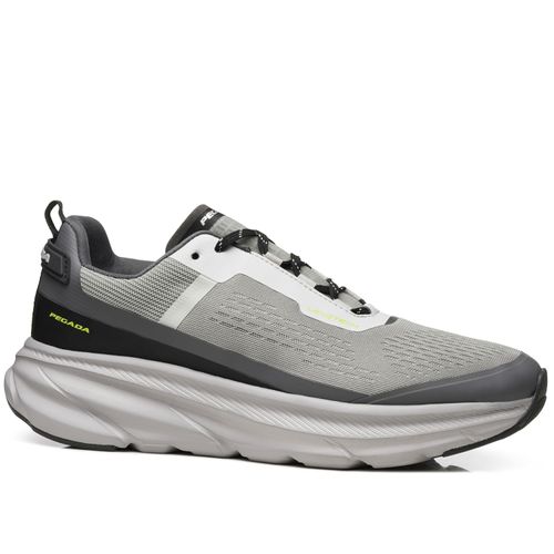 Tênis Esportivo Pegada Masculino em Tecido Grafite 191101-02