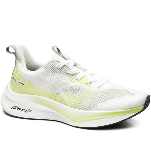 Tênis Esportivo Pegada Masculino em Tecido Off White 190802-02