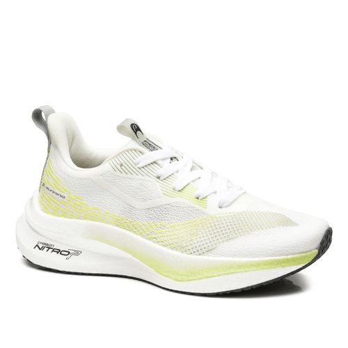 Tênis Esportivo Pegada Feminino em Tecido Off White 290802-02