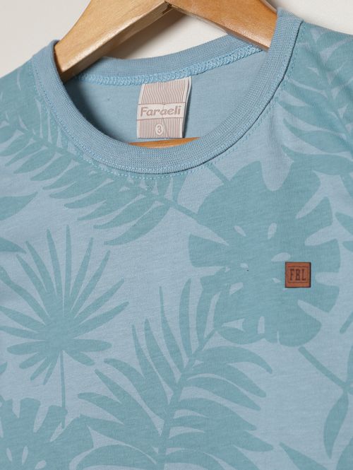 Camiseta Regata Estampada Infantil Para Menino - AZUL