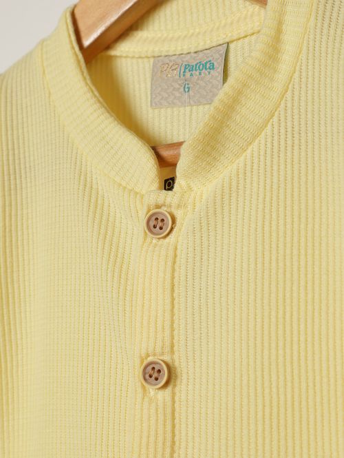 Conjunto Curto Infantil Para Bebê - AMARELO