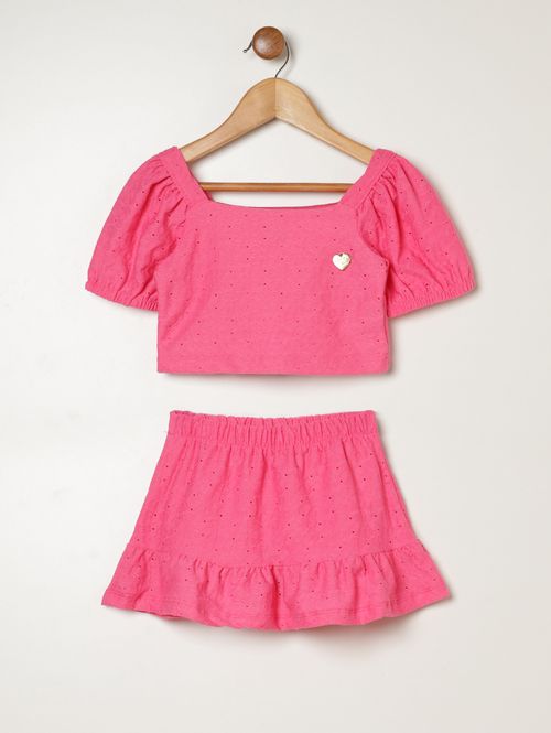 Conjunto Curto Infantil Para Menina - PINK