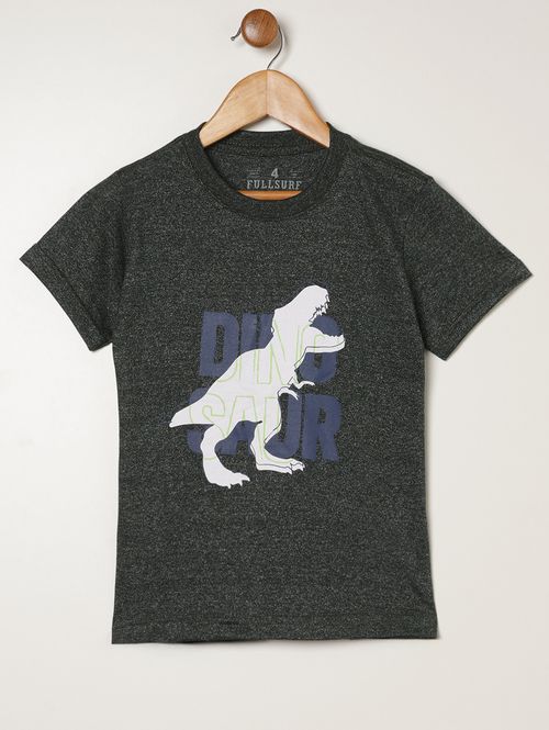 Camiseta Manga Curta Infantil Para Menino - VERDE