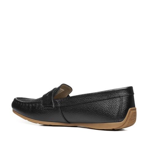 Mocassim Pegada Feminino em Couro Preto 249008-05