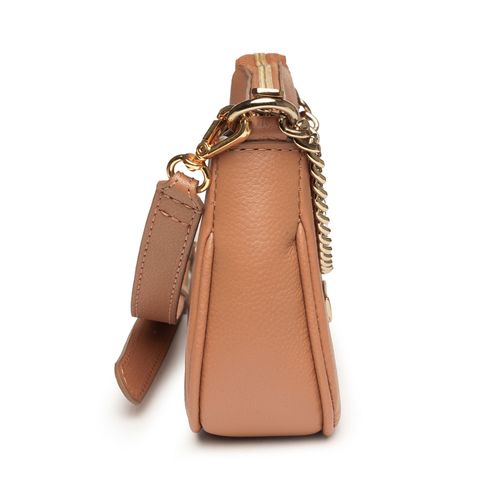 Bolsa Pegada Feminina Tiracolo em Couro Caramelo BO210009-02