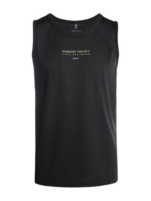 Camiseta Regata Running Furadinha Masculina PRETO