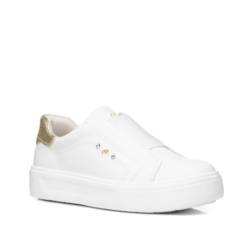 Tênis Pegada Feminino em Couro Branco 211218-01