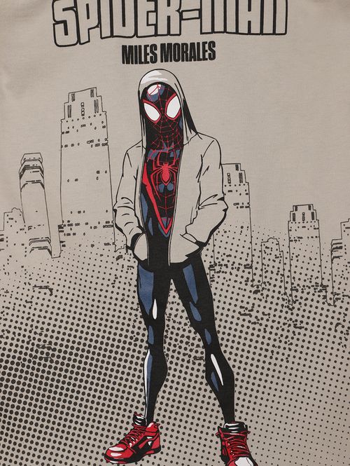 Camiseta Spider Man Regata Infantil Para Menino - BEGE