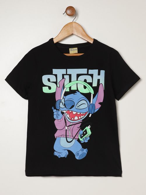 Camiseta Estampada Infantil Para Menino - PRETO