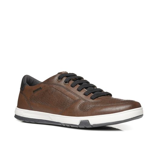 Sapatênis Pegada Masculino em Microfibra Pinhão 170428-08