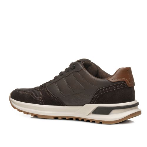 Sapatênis Pegada Masculino em Couro Coffe 112103-06