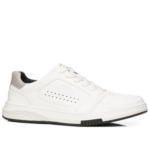 Sapatênis Pegada Masculino em Microfibra Branco 172403-01