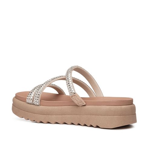 Chinelo Pegada Feminino em Couro Cristal 234454-02