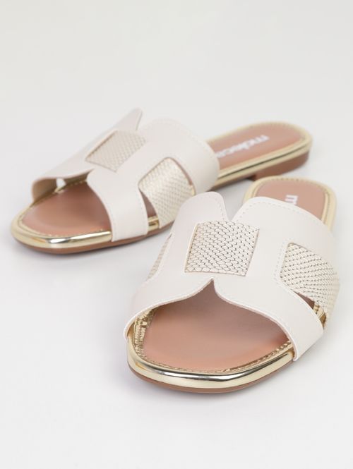 Rasteira Flatform Modare Feminina OFF WHITE