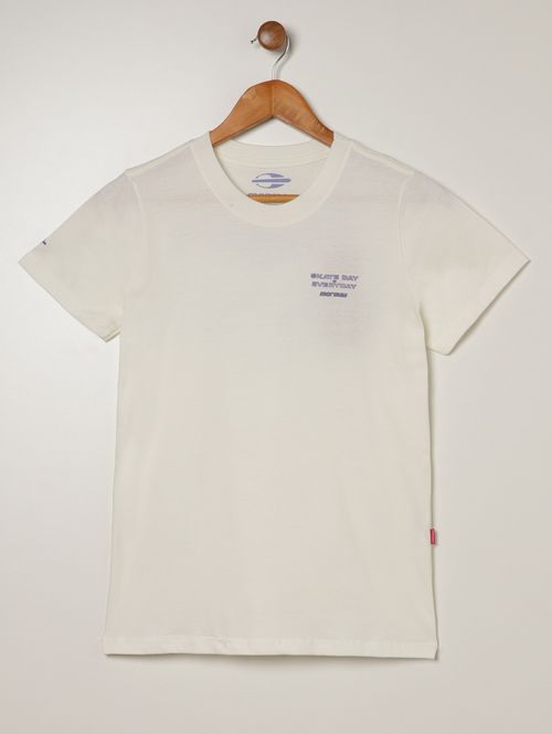 Camiseta Estampada Mormaii Juvenil Para Menino- OFF WHITE