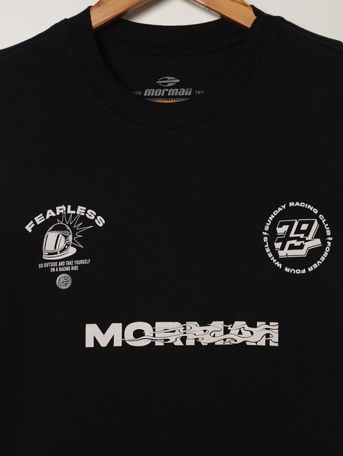 Camiseta Estampada Mormaii Juvenil Para Menino- PRETO