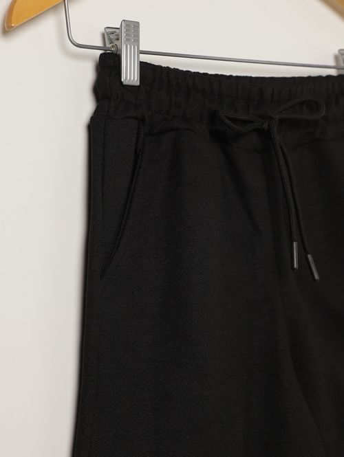 Bermuda Moletinho Juvenil Para Menino - PRETO