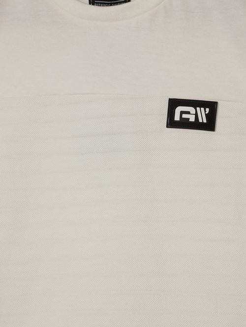 Camiseta Regata Infantil Para Menino- OFF WHITE