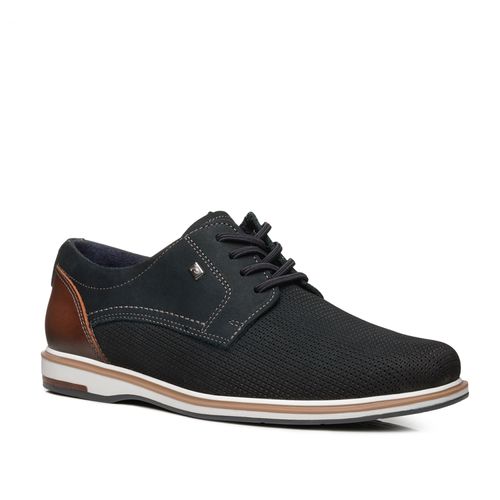 Sapato Casual Pegada Masculino em Couro Marinho 125113-08