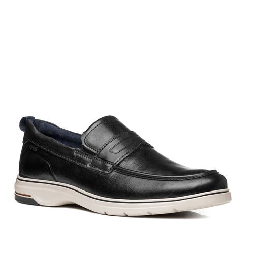 Sapato Casual Pegada Masculino em Couro Preto 127302-01