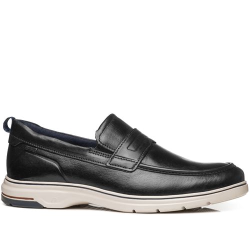 Sapato Casual Pegada Masculino em Couro Preto 127302-01