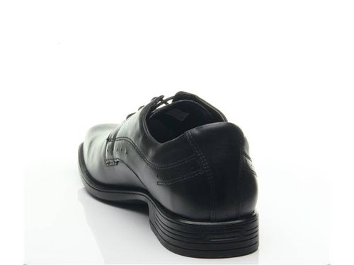Sapato Pegada Masculino Plus Size em Couro Preto 522109-01