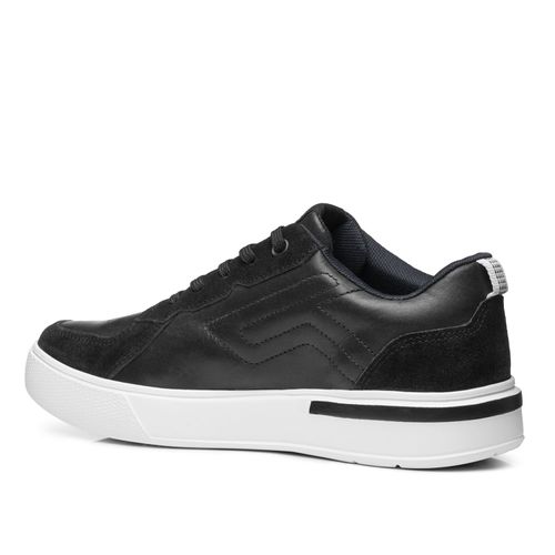 Tênis Casual Pegada Masculino em Couro Preto 111951-04