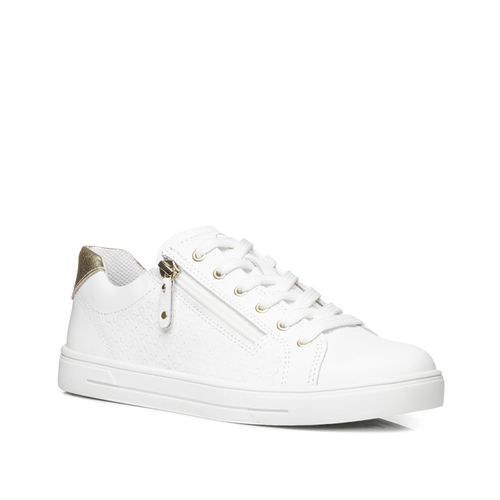 Tênis Pegada Feminino em Couro Branco 211163-01