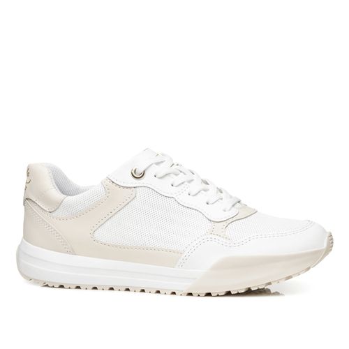 Tênis Pegada Feminino em Couro Branco 213003-01